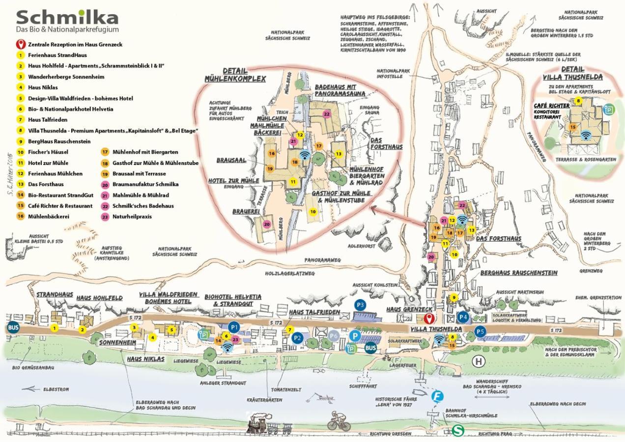 Bio- Und Nationalpark Refugium Schmilka Otel Bad Schandau Dış mekan fotoğraf